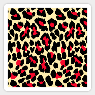 LEOPARD YELLOW PINK Sticker